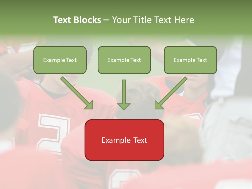 Five Football Childhood PowerPoint Template