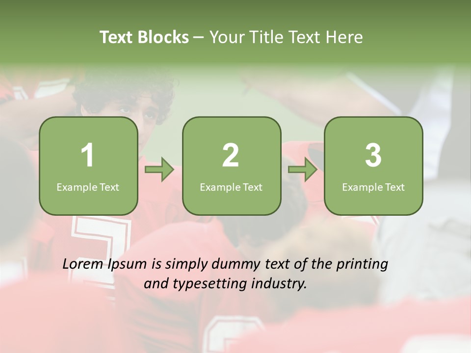 Five Football Childhood PowerPoint Template