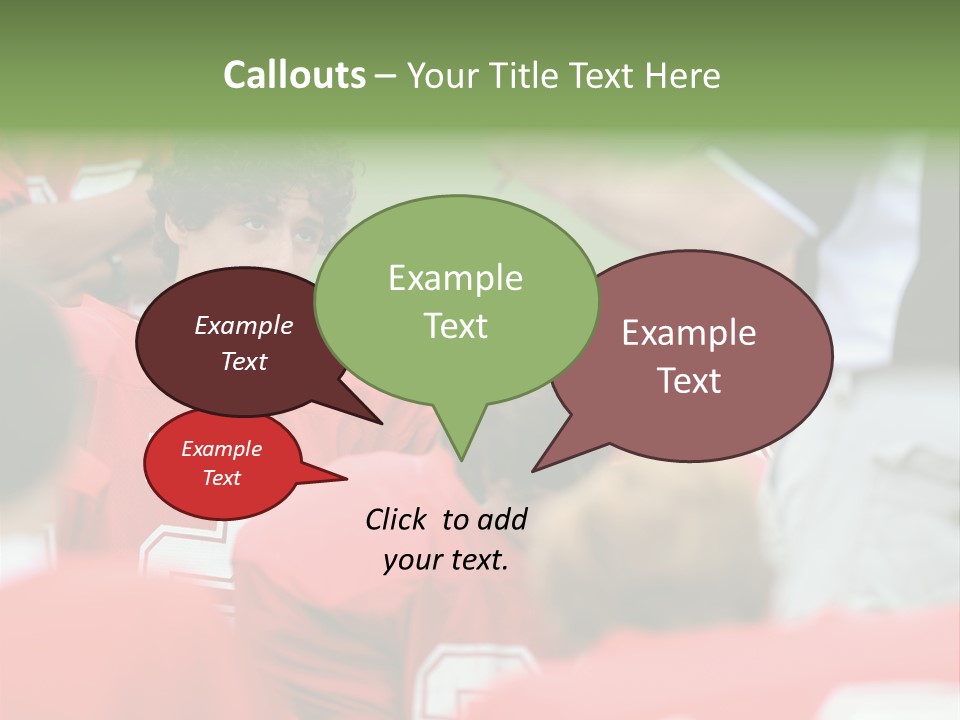 Five Football Childhood PowerPoint Template