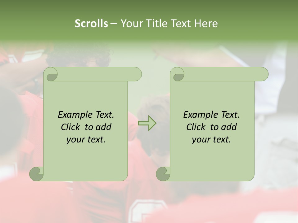 Five Football Childhood PowerPoint Template