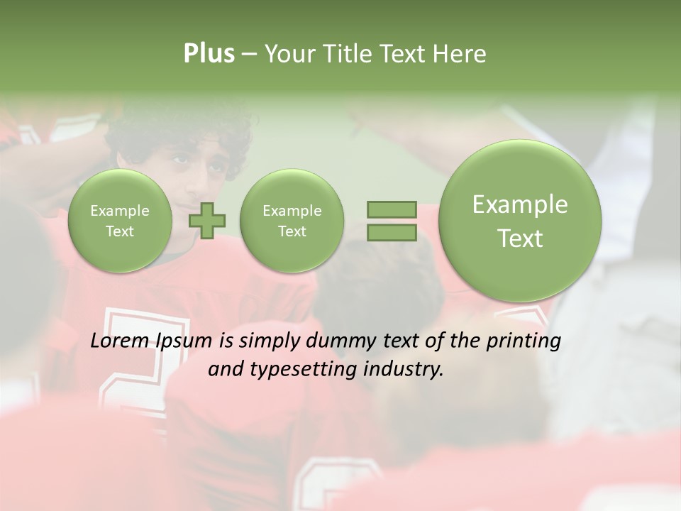 Five Football Childhood PowerPoint Template