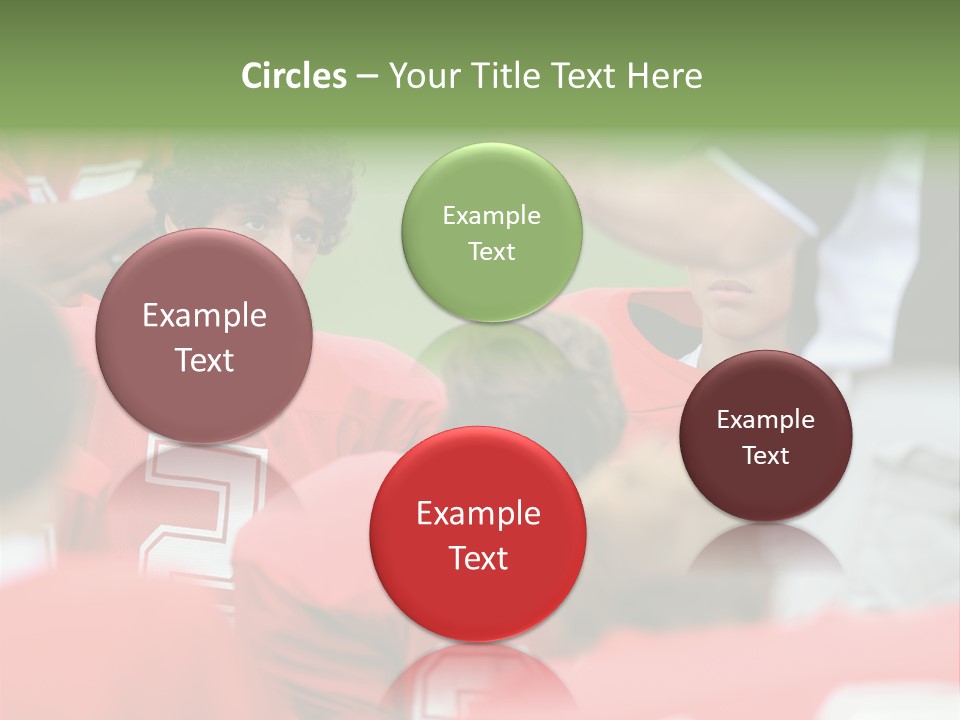 Five Football Childhood PowerPoint Template