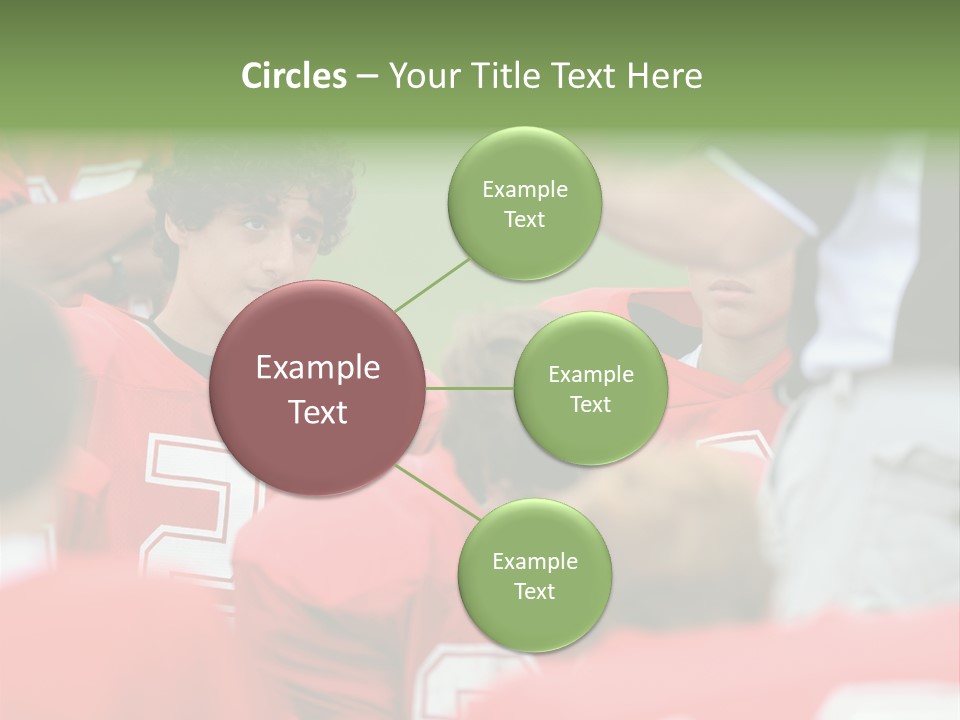 Five Football Childhood PowerPoint Template