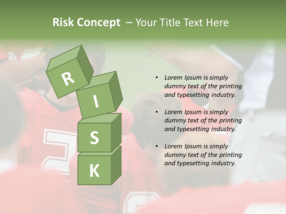 Five Football Childhood PowerPoint Template