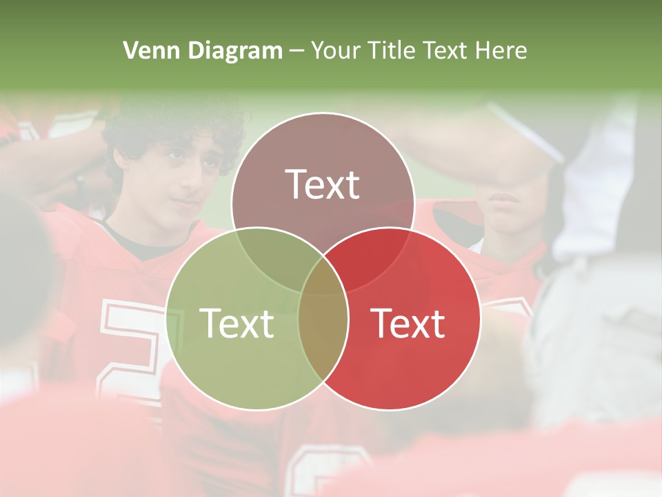 Five Football Childhood PowerPoint Template