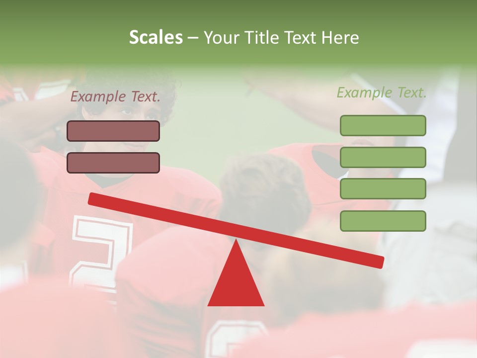 Five Football Childhood PowerPoint Template