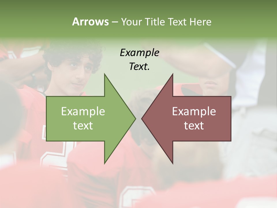 Five Football Childhood PowerPoint Template