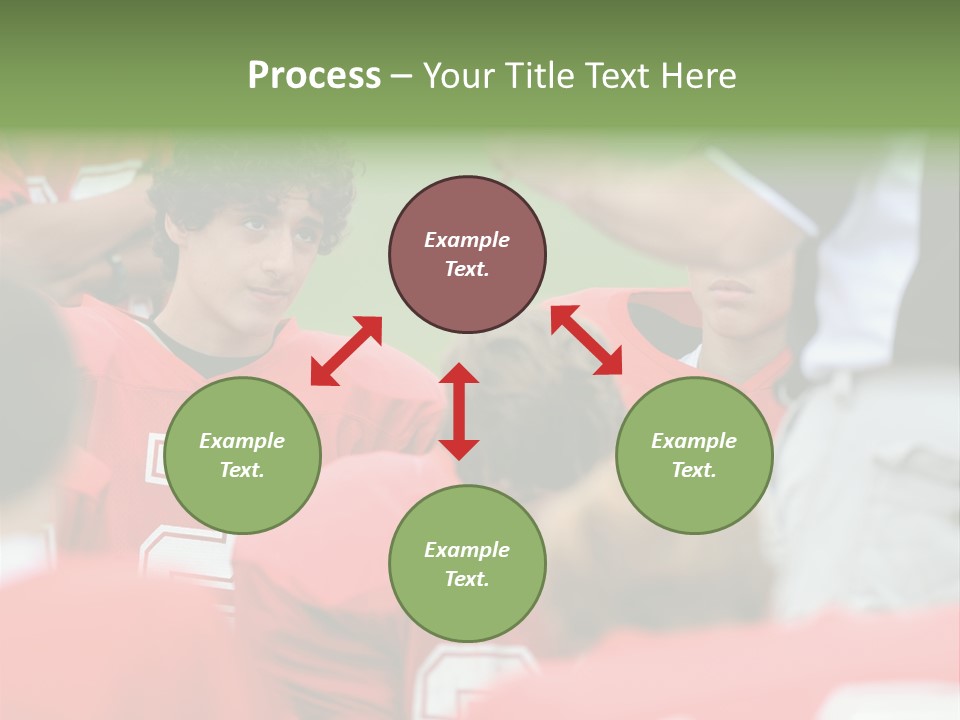 Five Football Childhood PowerPoint Template