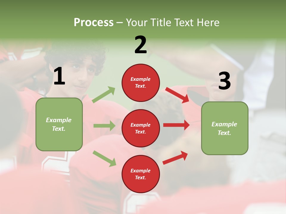 Five Football Childhood PowerPoint Template