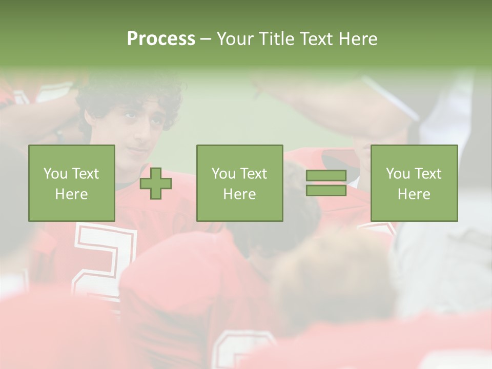 Five Football Childhood PowerPoint Template