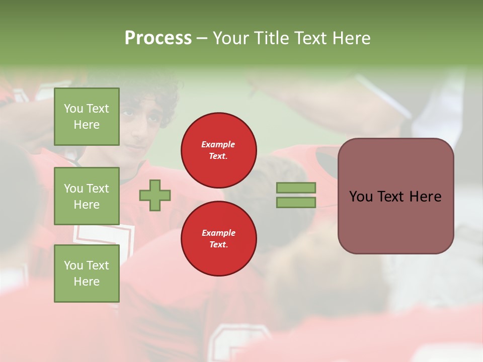 Five Football Childhood PowerPoint Template