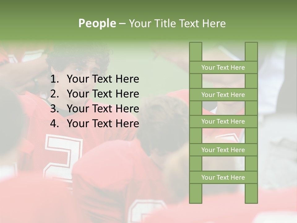 Five Football Childhood PowerPoint Template