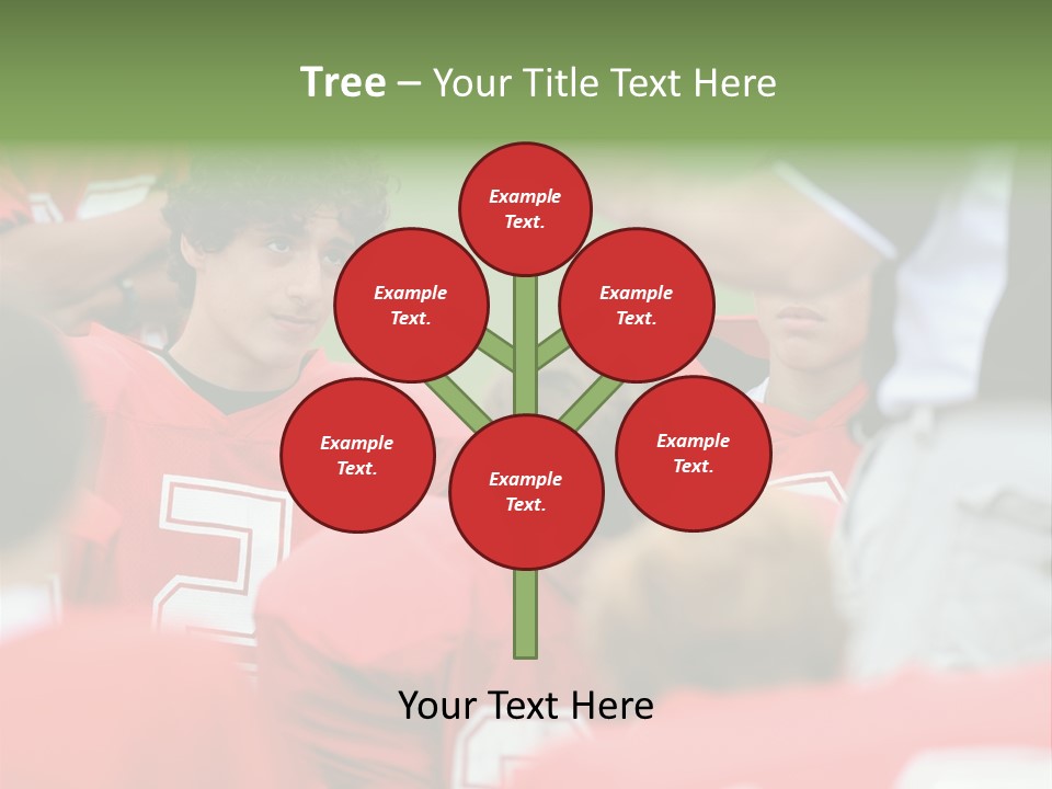 Five Football Childhood PowerPoint Template