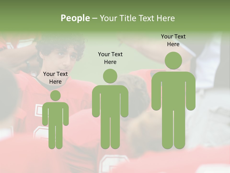 Five Football Childhood PowerPoint Template