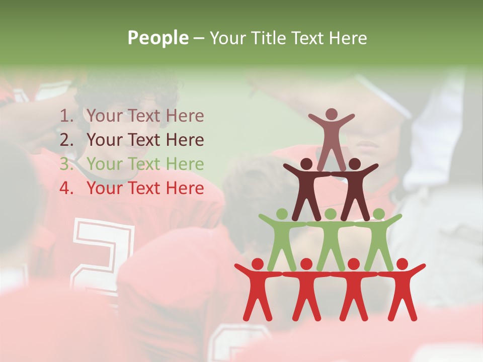 Five Football Childhood PowerPoint Template