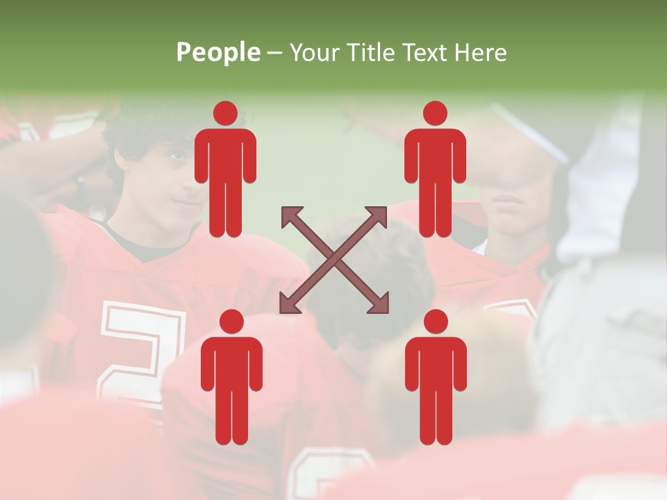 Five Football Childhood PowerPoint Template