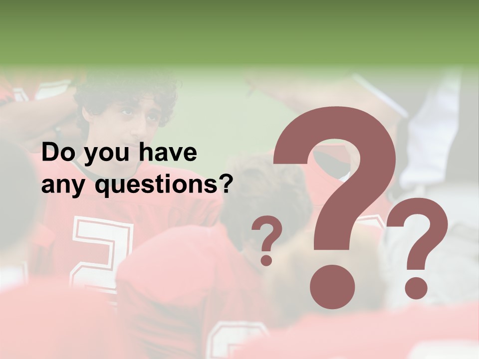 Five Football Childhood PowerPoint Template