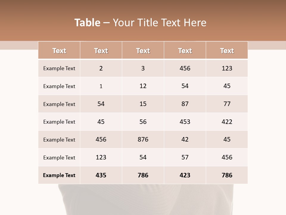 A Woman In A Brown Sweater Is Holding Her Head PowerPoint Template
