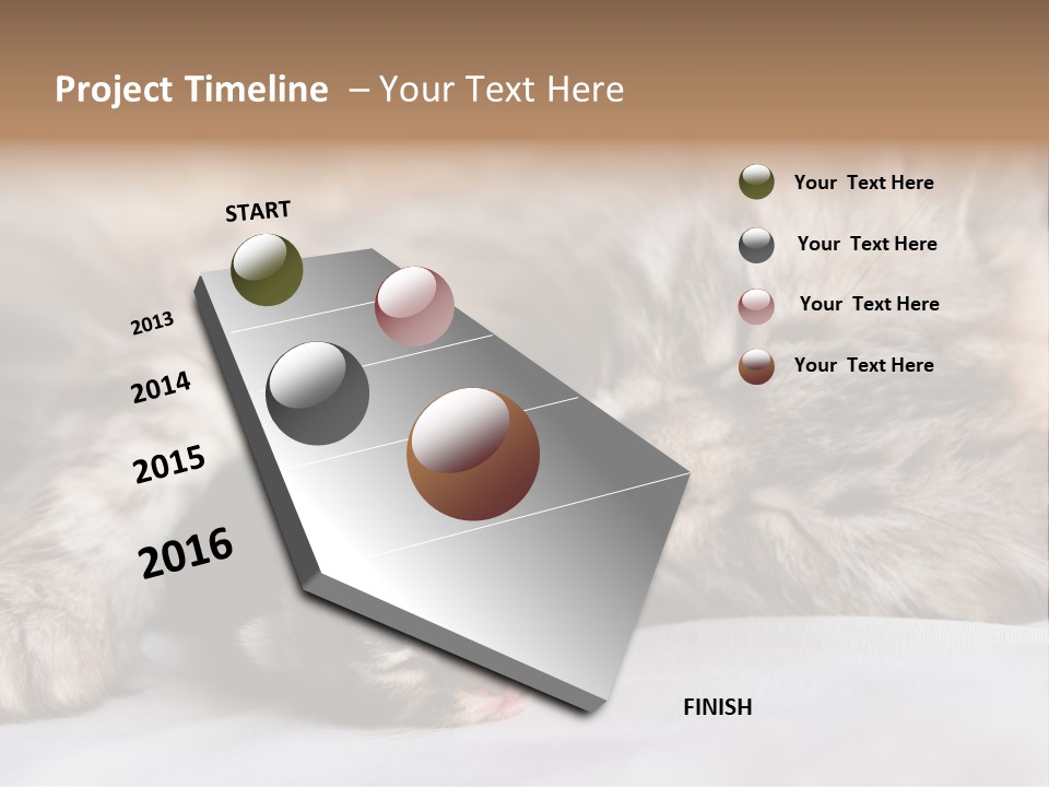 Furry White Mother PowerPoint Template