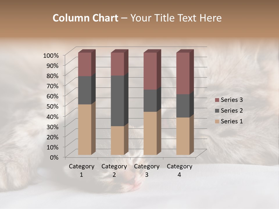 Furry White Mother PowerPoint Template