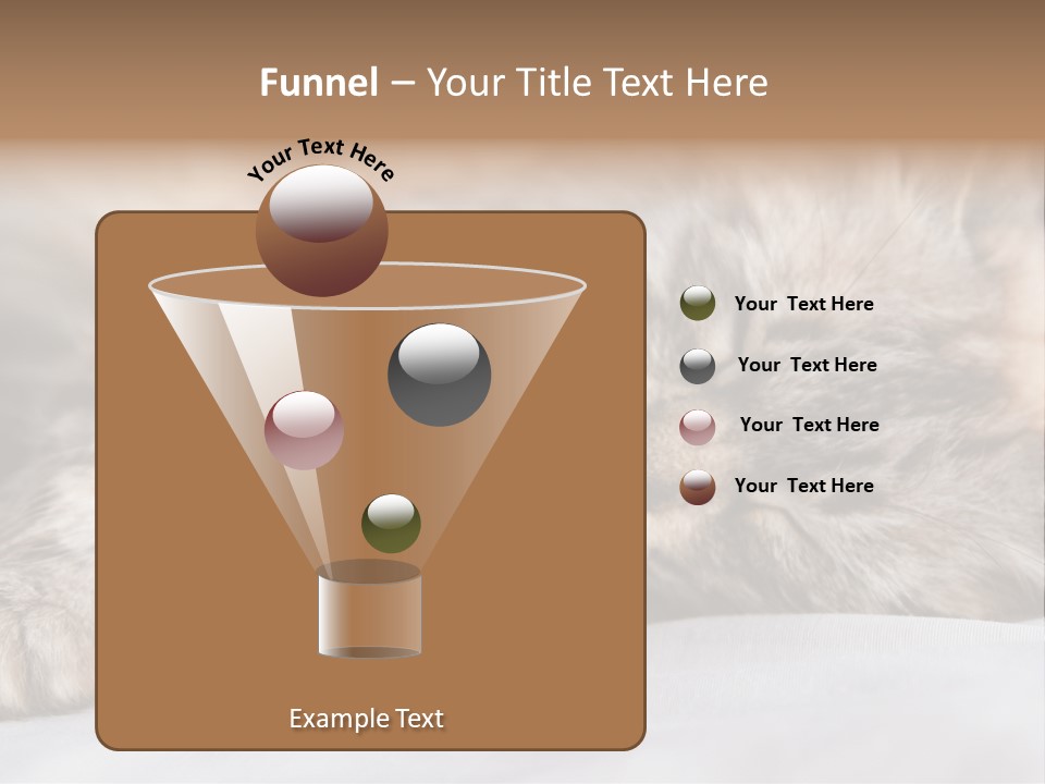 Furry White Mother PowerPoint Template
