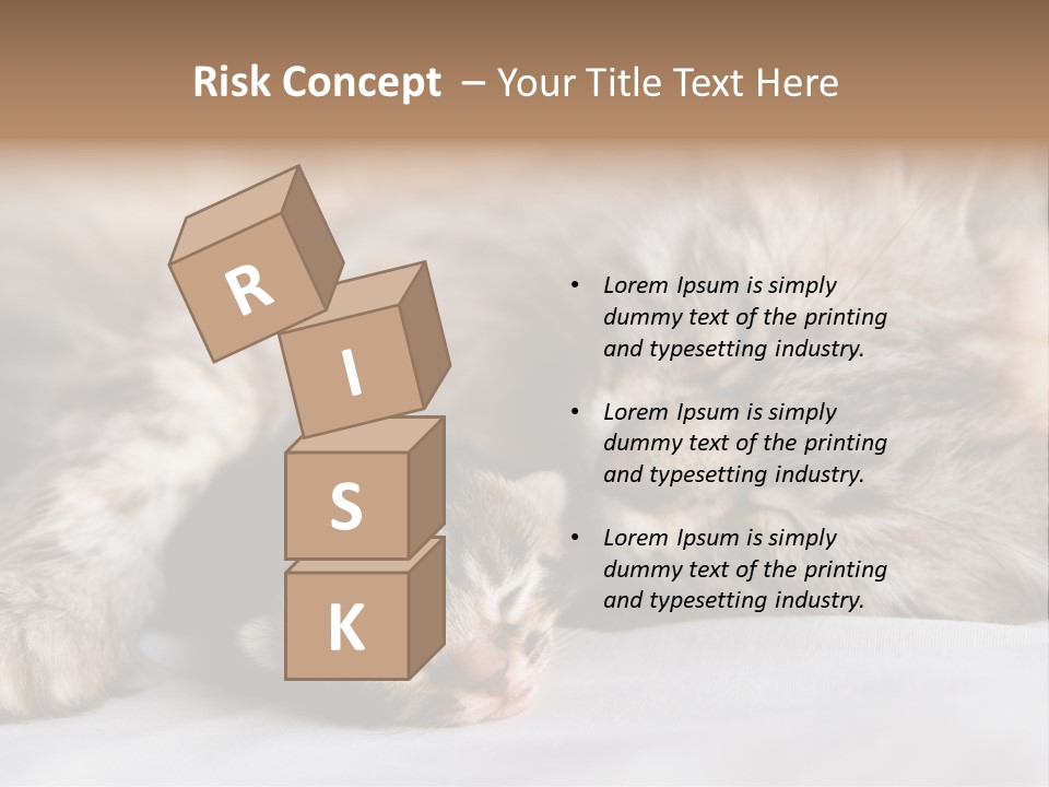Furry White Mother PowerPoint Template