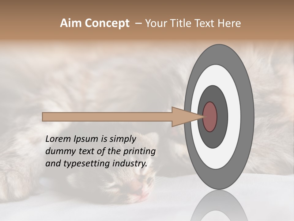 Furry White Mother PowerPoint Template