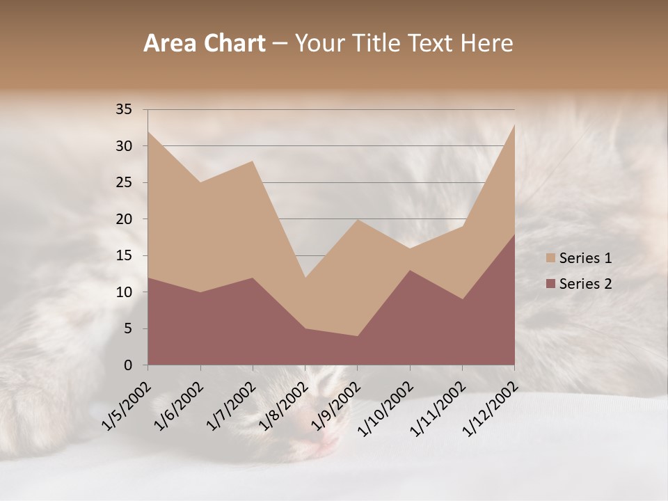 Furry White Mother PowerPoint Template