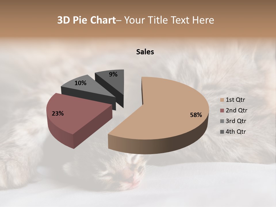 Furry White Mother PowerPoint Template