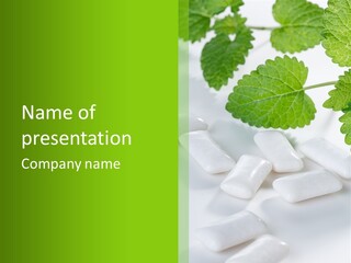 Chewinggum Organic Breath PowerPoint Template