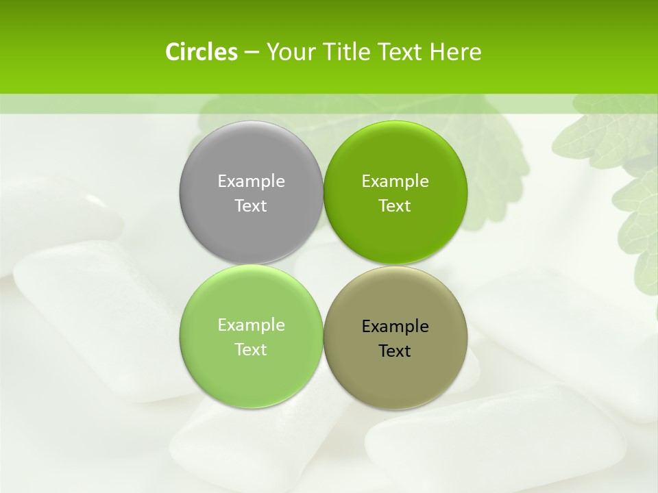 Chewinggum Organic Breath PowerPoint Template