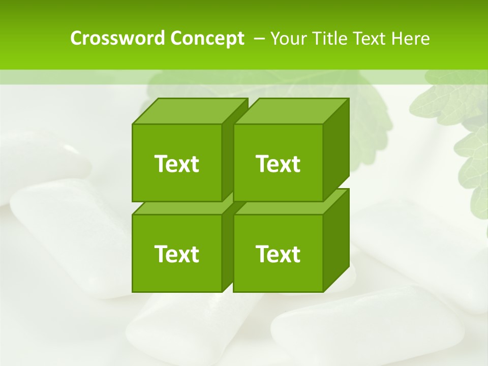 Chewinggum Organic Breath PowerPoint Template