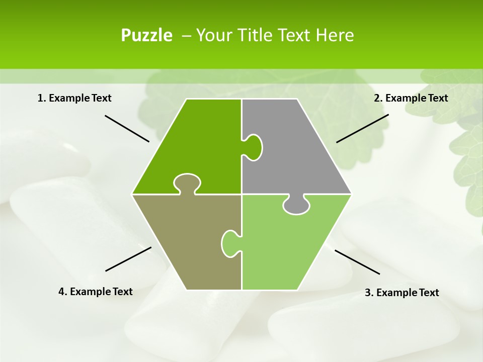 Chewinggum Organic Breath PowerPoint Template