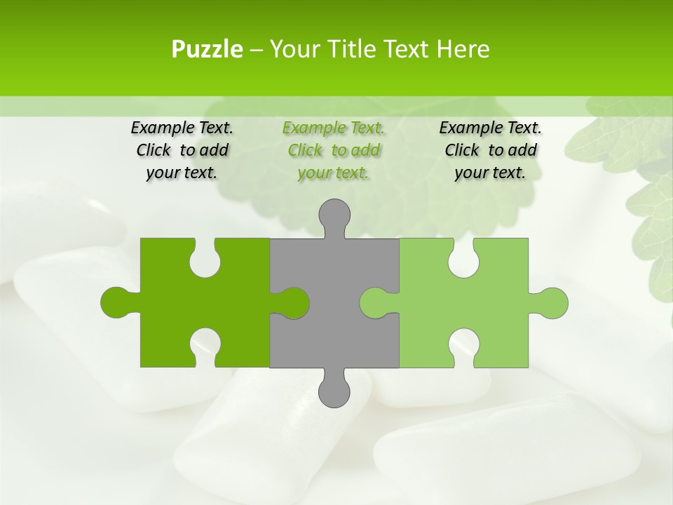 Chewinggum Organic Breath PowerPoint Template