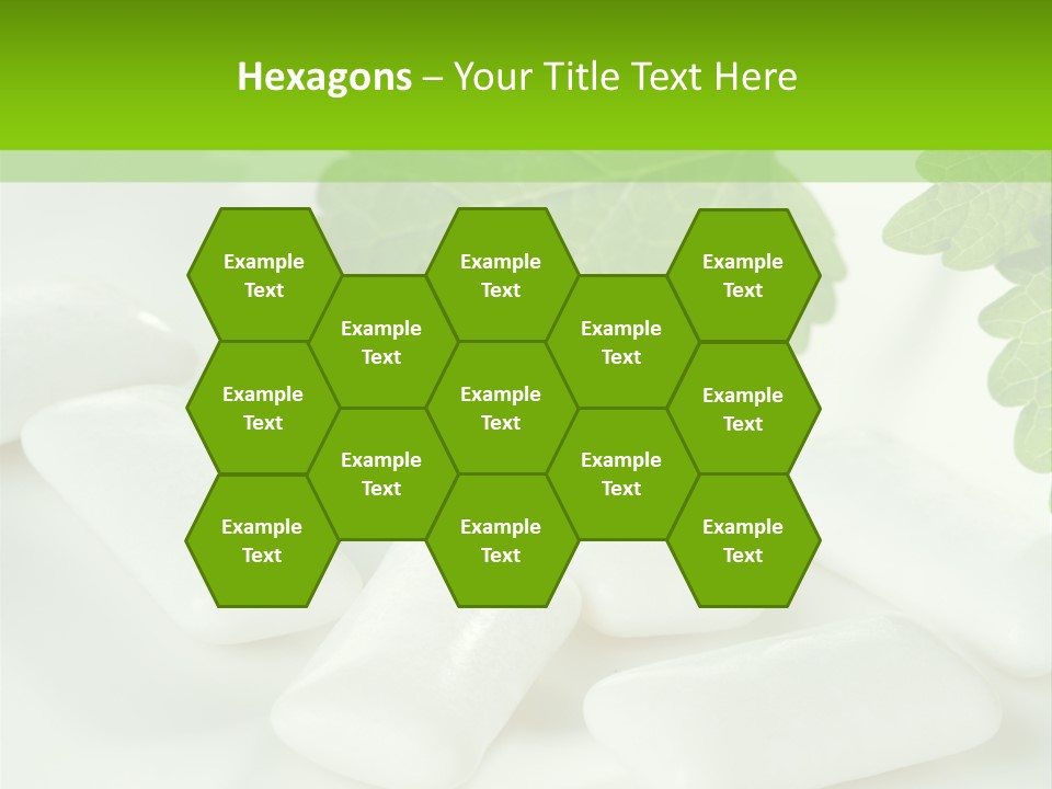 Chewinggum Organic Breath PowerPoint Template