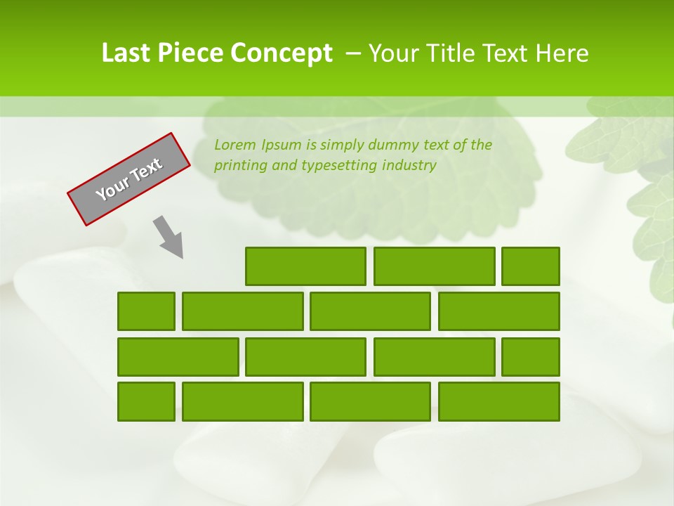 Chewinggum Organic Breath PowerPoint Template