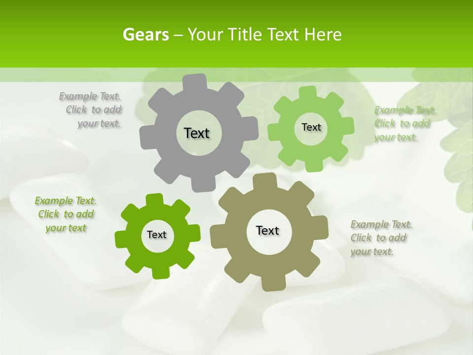 Chewinggum Organic Breath PowerPoint Template