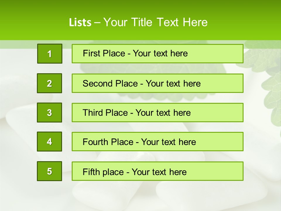 Chewinggum Organic Breath PowerPoint Template
