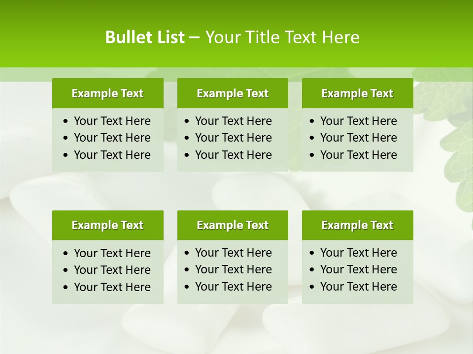 Chewinggum Organic Breath PowerPoint Template