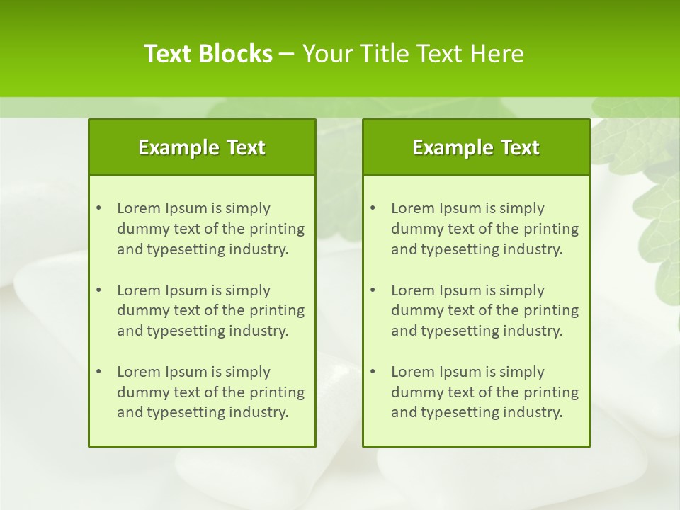 Chewinggum Organic Breath PowerPoint Template