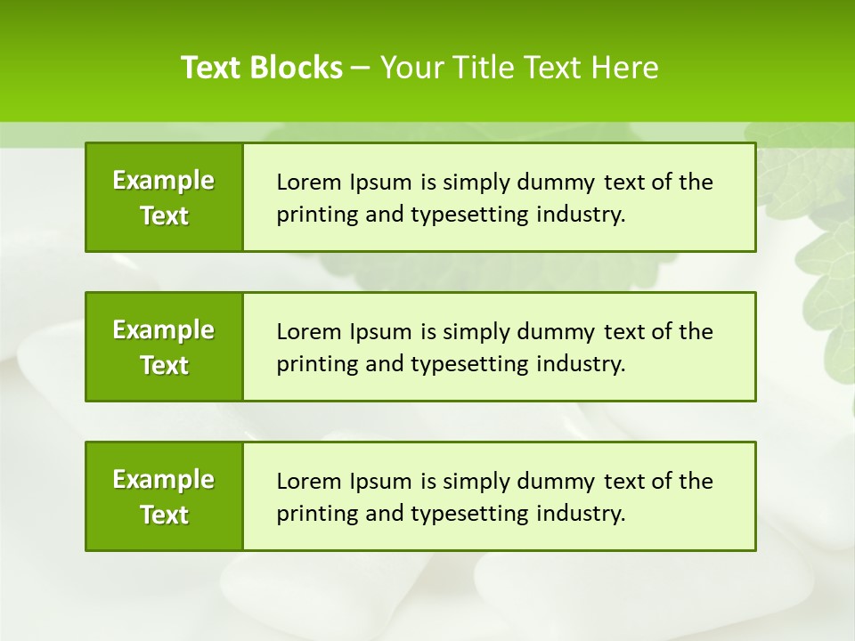 Chewinggum Organic Breath PowerPoint Template