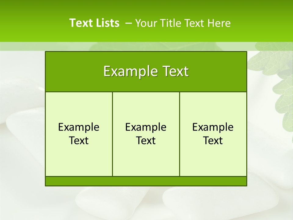 Chewinggum Organic Breath PowerPoint Template