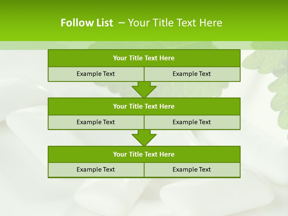 Chewinggum Organic Breath PowerPoint Template
