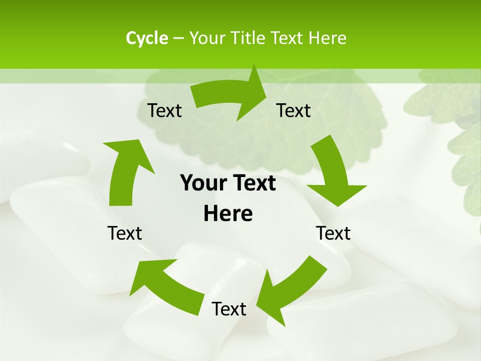 Chewinggum Organic Breath PowerPoint Template