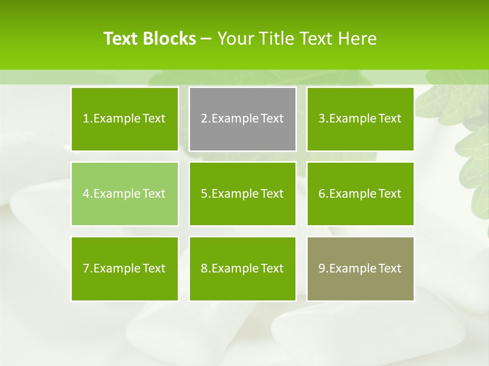 Chewinggum Organic Breath PowerPoint Template