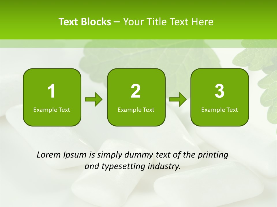 Chewinggum Organic Breath PowerPoint Template