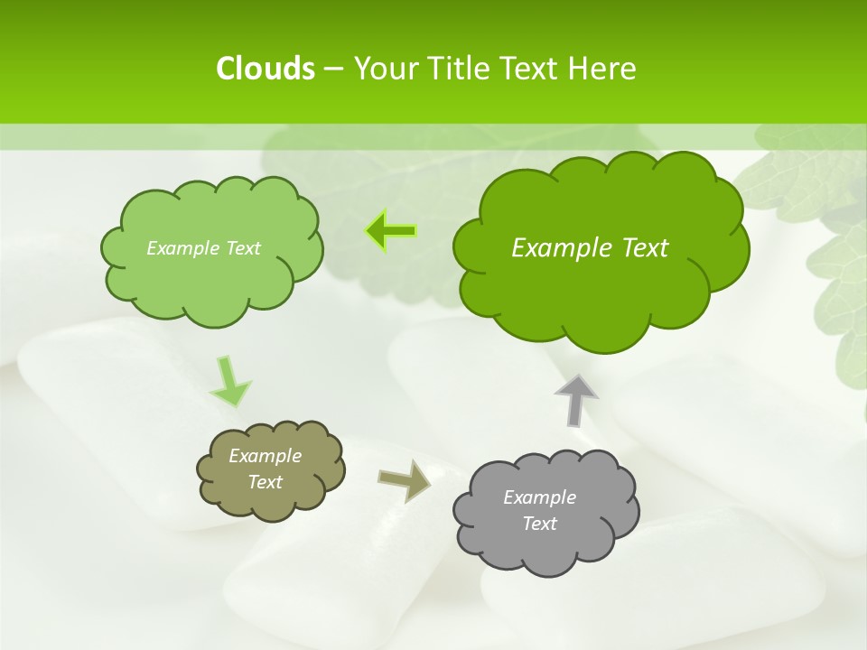 Chewinggum Organic Breath PowerPoint Template