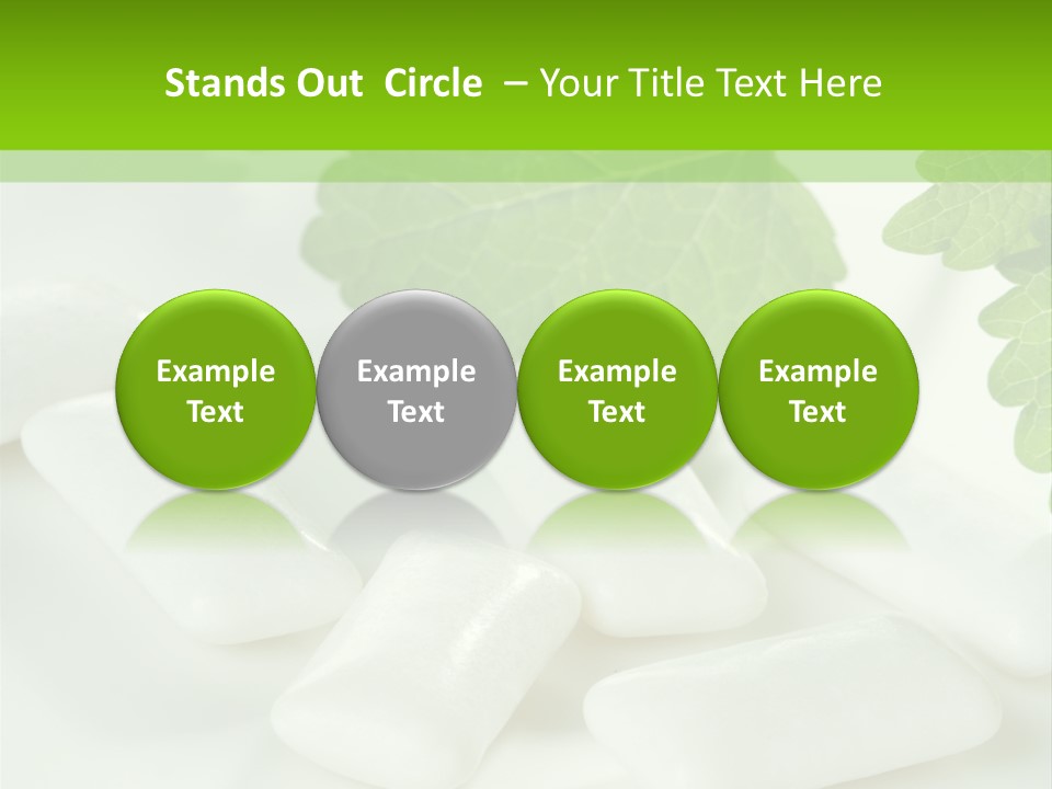 Chewinggum Organic Breath PowerPoint Template