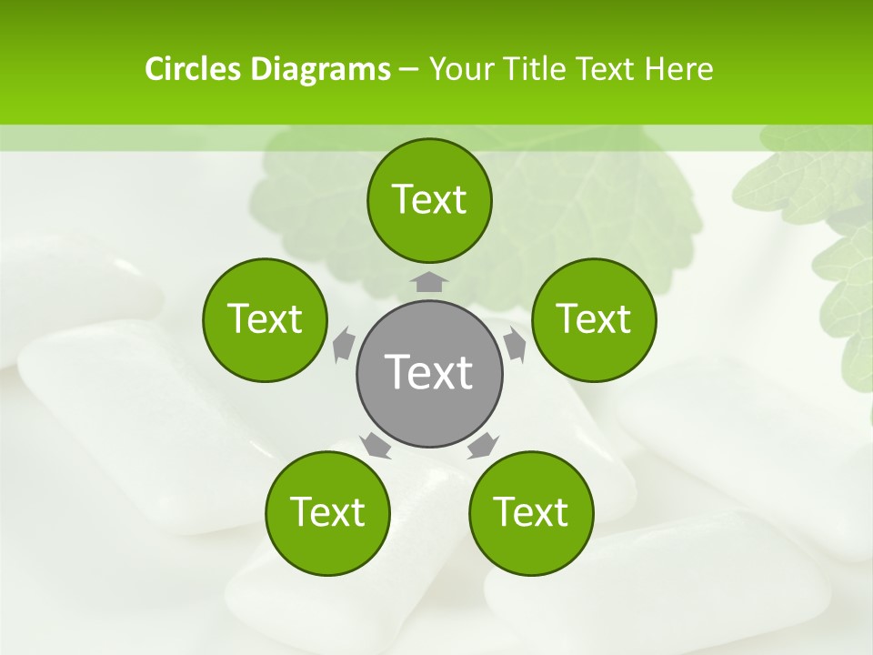 Chewinggum Organic Breath PowerPoint Template
