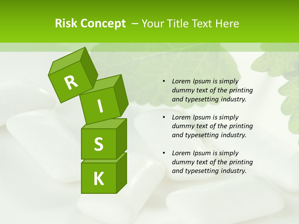 Chewinggum Organic Breath PowerPoint Template